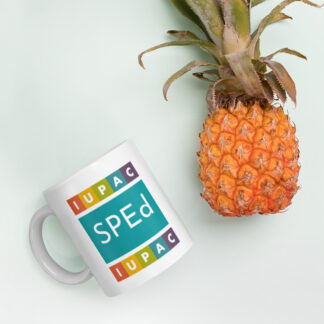 IUPAC SPEd White glossy mug